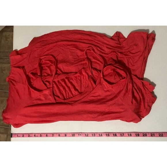 Torrid Women’s Plus Size 2 Super Soft Knit Cold Shoulder Ruffle Cami Tank Top - Picture 7 of 8